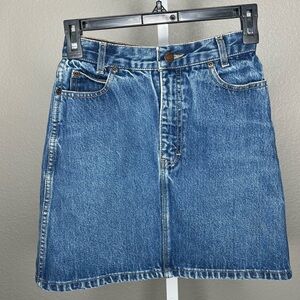 Calvin Klein Blue Denim A-Line Skirt